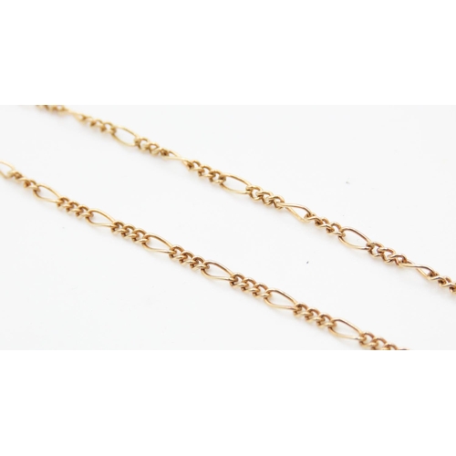 136 - 9 Carat Yellow Gold Figaro Link Necklace 48cm Long