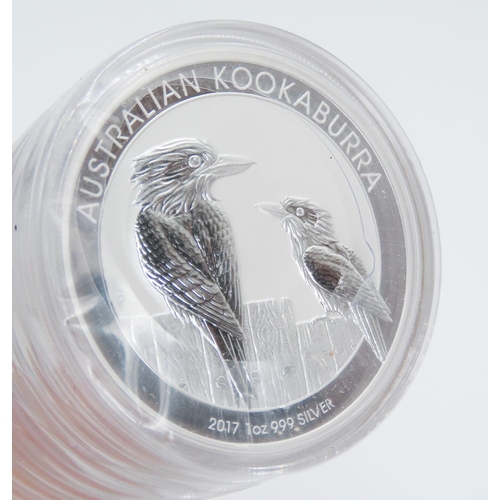 152 - Twenty One Ounce Fine 999.9 Silver Australian Kookaburra Coins in Original Bank Packaging Mint Condi... 