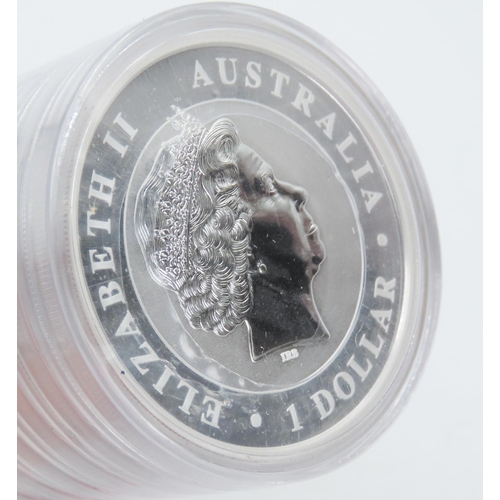 152 - Twenty One Ounce Fine 999.9 Silver Australian Kookaburra Coins in Original Bank Packaging Mint Condi... 