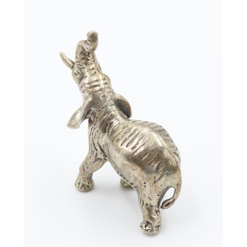 238 - Silver Elephant Figure 6cm High 5cm Wide