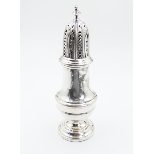 250 - Silver Pedestal Form Sugar Shaker 17cm High