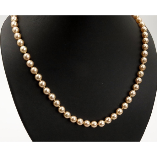 478 - Ladies Fantasy Pearl Necklace 54cm Long