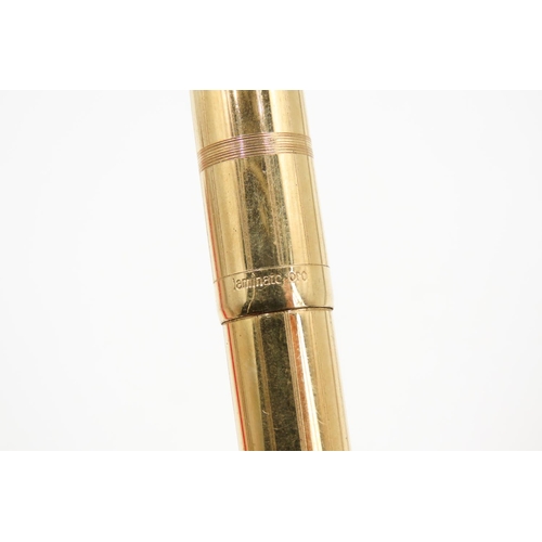 499 - Laminato Oro Record Fountain Pen 12.5cm Long