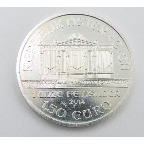 507 - Silver One Ounce Fine 999.9 Silver Republik Osterreich 1.50 Euro Coin