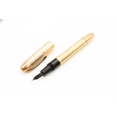 96 - Colombus  Laminato Oro Fountain Pen with 14 Carat Gold Nib Contained withing Original Presentation C... 