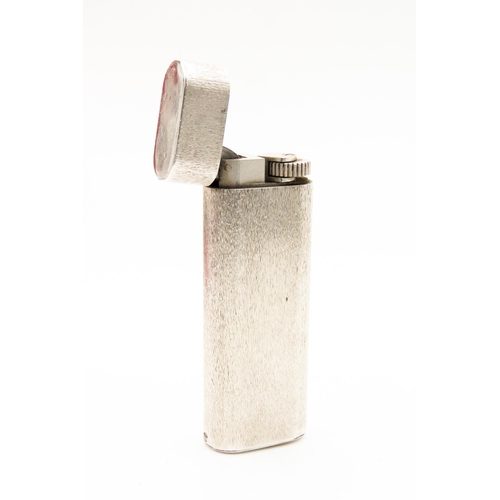 97 - CARTIER Textured 925 Silver Cased Cigarette Lighter Serial No. 1839648824 with Original Presentation... 