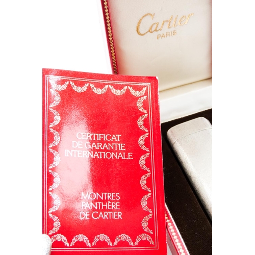 97 - CARTIER Textured 925 Silver Cased Cigarette Lighter Serial No. 1839648824 with Original Presentation... 