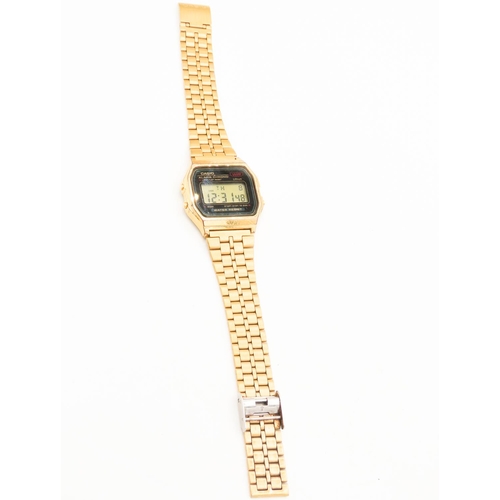 139 - Casio Digital Wristwatch Gold Tone Bracelet