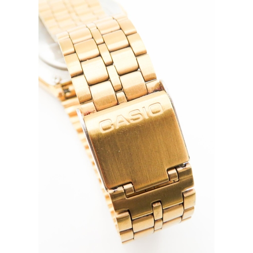 139 - Casio Digital Wristwatch Gold Tone Bracelet