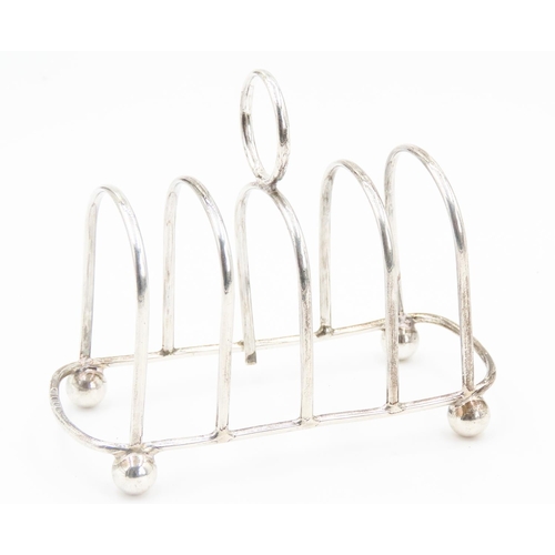 142 - Silver Toast Rack 10cm Long 5cm Wide 7cm High