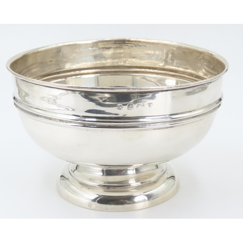 162 - Silver Pedestal Form Table Bowl 12cm Diameter 7cm High