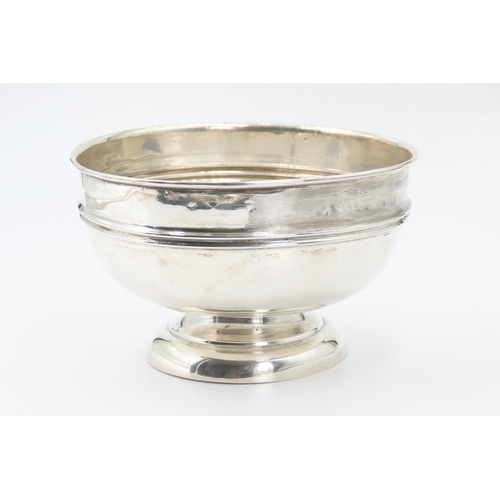 162 - Silver Pedestal Form Table Bowl 12cm Diameter 7cm High