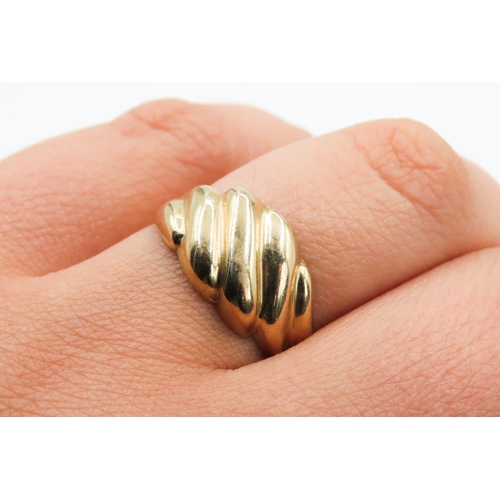 179 - 9 Carat Yellow Gold Croissant Form Ring Size O and a Half