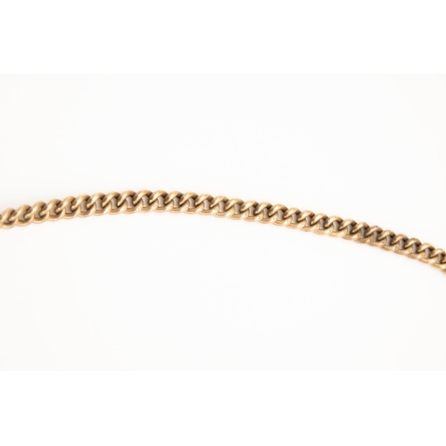 28 - 9 Carat Yellow and Rose Gold T-Bar Pocket Watch Chain 35cm Long