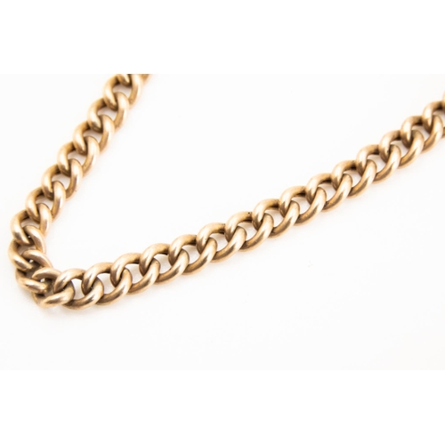 28 - 9 Carat Yellow and Rose Gold T-Bar Pocket Watch Chain 35cm Long