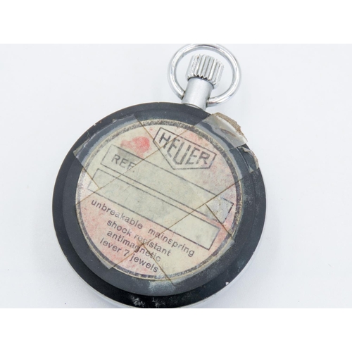 283 - Tag Heuer Vintage Pocket Stop Watch Made in Switzerland 5cm Diameter