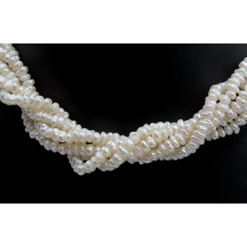 307 - Five Strand Ladies Pearl Necklace 40cm Long