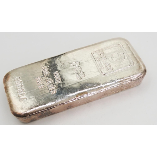 342 - 1000g Fine 999.9 Silver Bar by Doduco Germany Melter Assayer