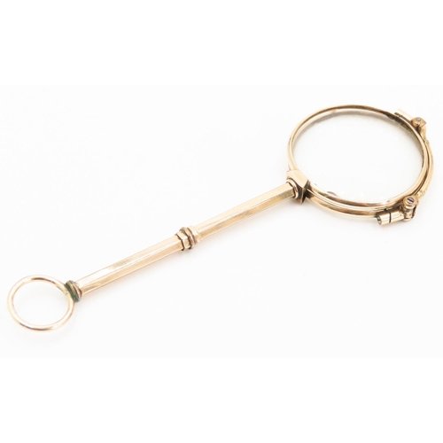 377 - Lorgnette Glasses 14 Carat Yellow Gold