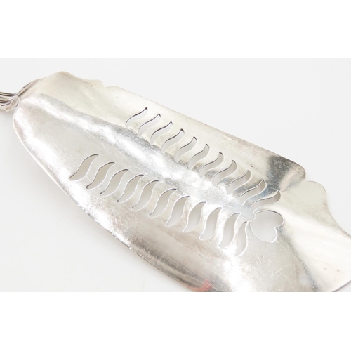 396 - Silver Serving Knife Attractively Detailed 30cm Long