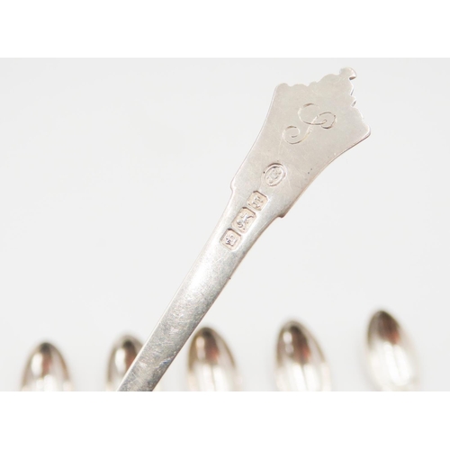 402 - Set of Six Silver Tea Spoons 12cm Long