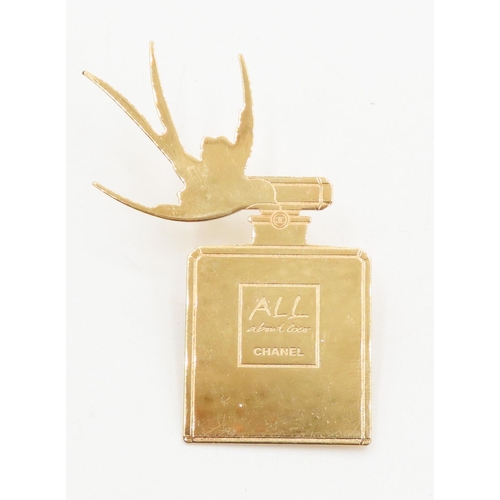 426 - Original Chanel All About Coco Parfum Bottle Form Brooch 6cm High