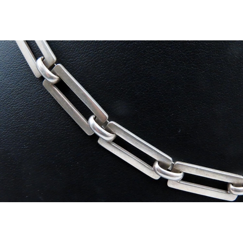 449 - Silver Chain Link Necklace 42cm Long