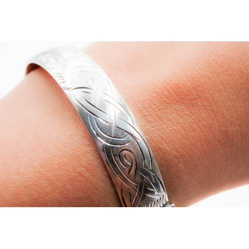 501 - Two Silver Bracelets Inner Width 7cm and 6cm