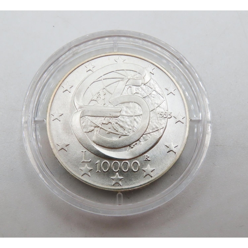 509 - Republica Italiana L10000 Commemorative Coin Moneta Celebrativa Del 40 Anniversario Della Conferenza... 