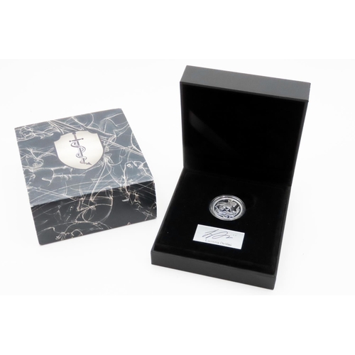 517 - Lucrezia Delfini Silver Proof Coin Elizabeth ll Dated 2019 Encapsulated Mint Condition with Original... 