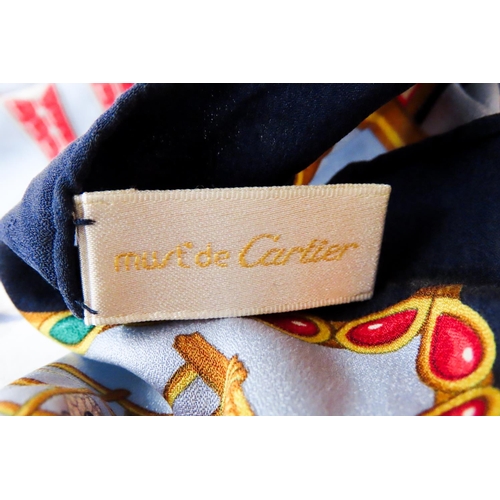 529 - Collection of Designer Scarfs Including Cartier Example