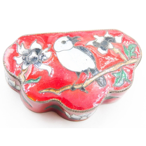 533 - Two Cloisonne Trinket Boxes Highest 4.5cm High