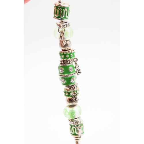 536 - Multi Charm Fashion Bracelet 18cm Long