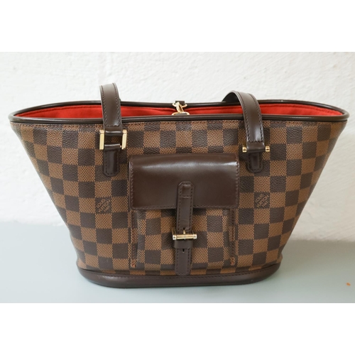 651 - Louis Vuitton Damier Ebene Manosque PM Ladies Handbag Dated 2005 24 x 10 x 20cm