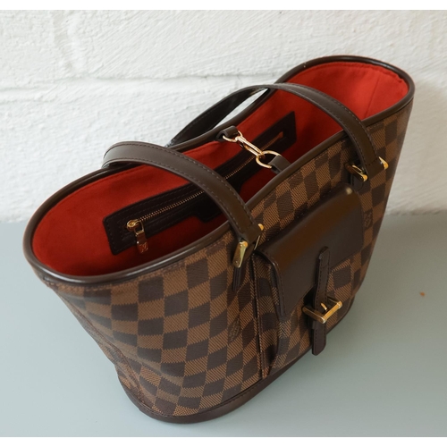 651 - Louis Vuitton Damier Ebene Manosque PM Ladies Handbag Dated 2005 24 x 10 x 20cm