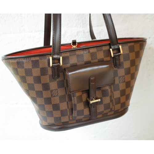 651 - Louis Vuitton Damier Ebene Manosque PM Ladies Handbag Dated 2005 24 x 10 x 20cm