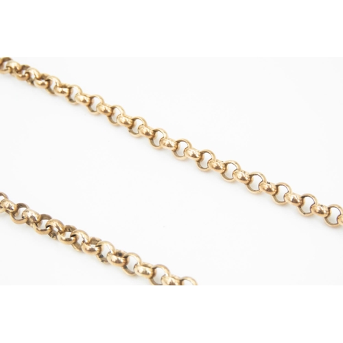 97 - 9 Carat Yellow Gold Belcher Link Necklace 60cm Long