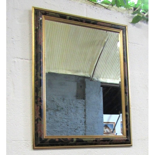 1043 - Modern Rectangular Form Wall Mirror Approximately 2ft 6 Inches High x 2ft Wide