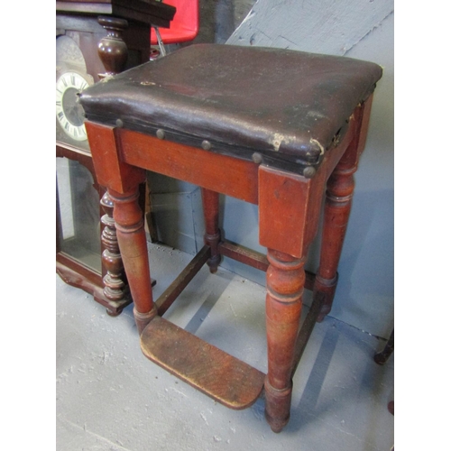 1064 - Victorian Bar Stool with Step