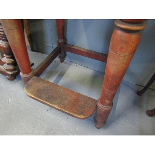 1064 - Victorian Bar Stool with Step