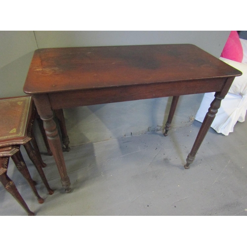 1066 - George III Mahogany Chamber Table Approximately 40 Inches Wide x 29 Inches High