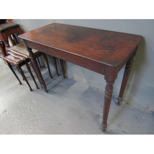 1066 - George III Mahogany Chamber Table Approximately 40 Inches Wide x 29 Inches High