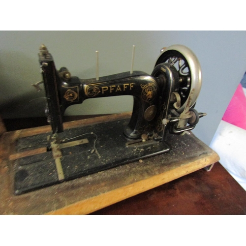 1067 - Old Pfaff Sewing Machine Working Order with Fitted Cover