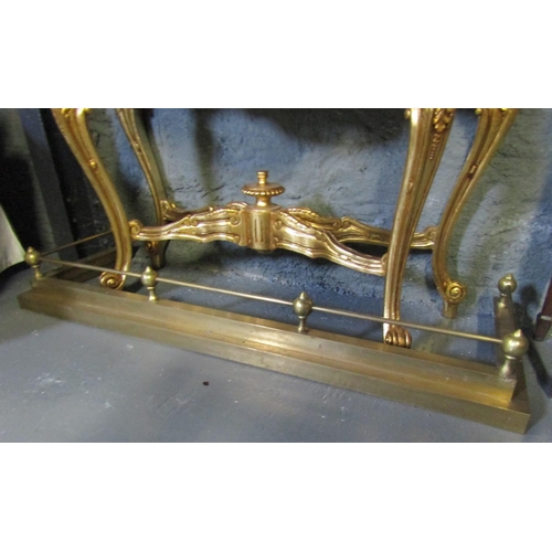 1096 - Brass Rail Form Fender Approximately 5ft Wide