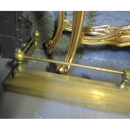 1096 - Brass Rail Form Fender Approximately 5ft Wide