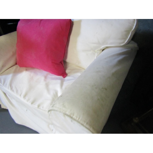 1097 - Modern Easy Armchair with Pink Cushion