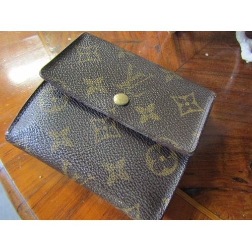 1103 - Louis Vuitton Ladies Double Side Purse Fitted Interior Approximately 4 Inches Square