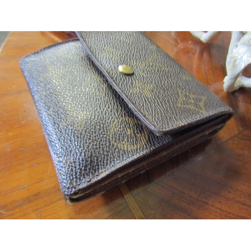 1103 - Louis Vuitton Ladies Double Side Purse Fitted Interior Approximately 4 Inches Square