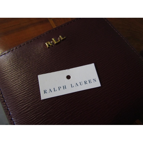 1111 - Ralph Lauren Ladies Leather Purse with Original Shop Tag Fitted Interior Approximately 4 Inches Squa... 