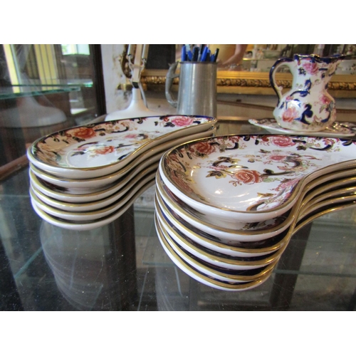 1118 - Masons Ironstone Mandalay Pattern Set of Twelve Serving Dishes Each Approximately 8 Inches Wide